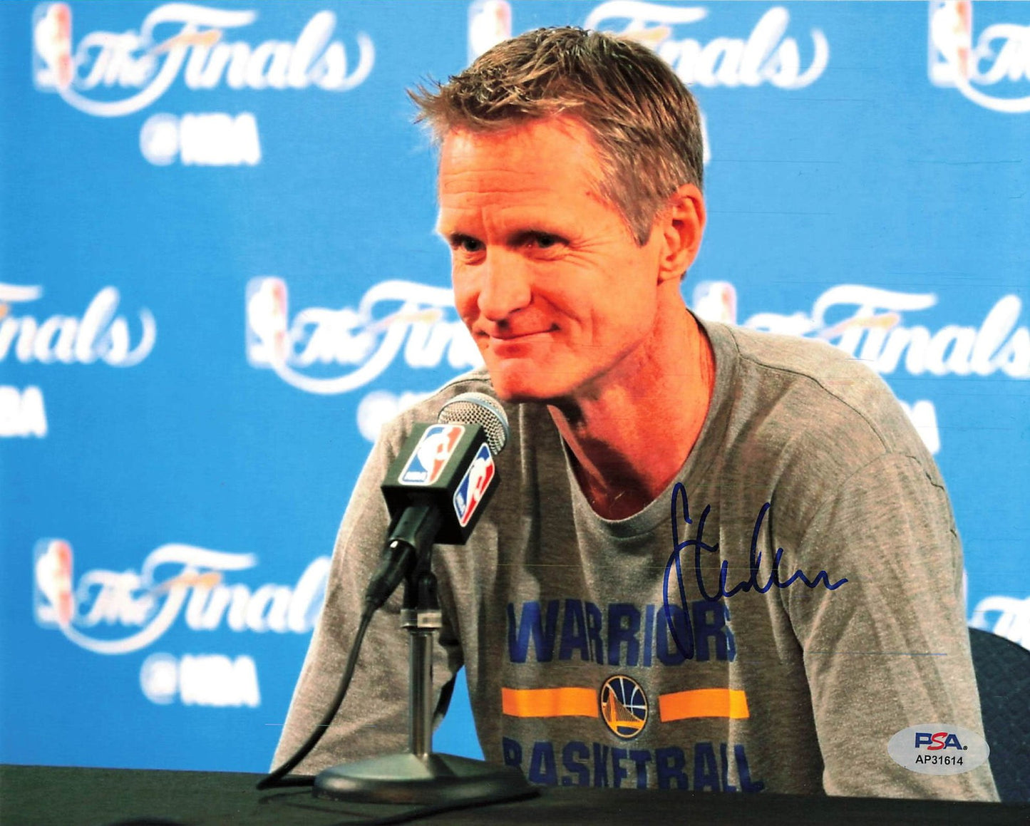 Steve Kerr Signed 8x10 Photo PSA Golden State Warriors