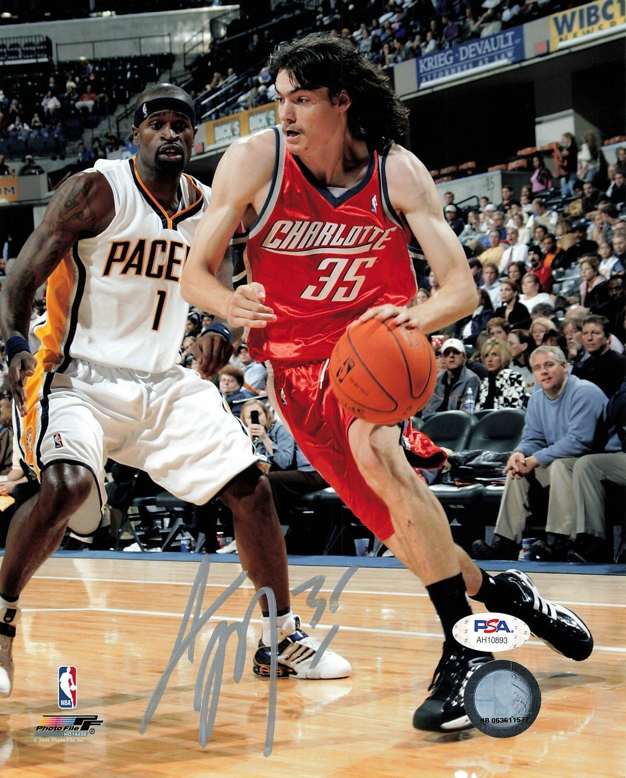 Adam Morrison signed 8x10 photo PSA/DNA Charlotte Bobcats Autographed