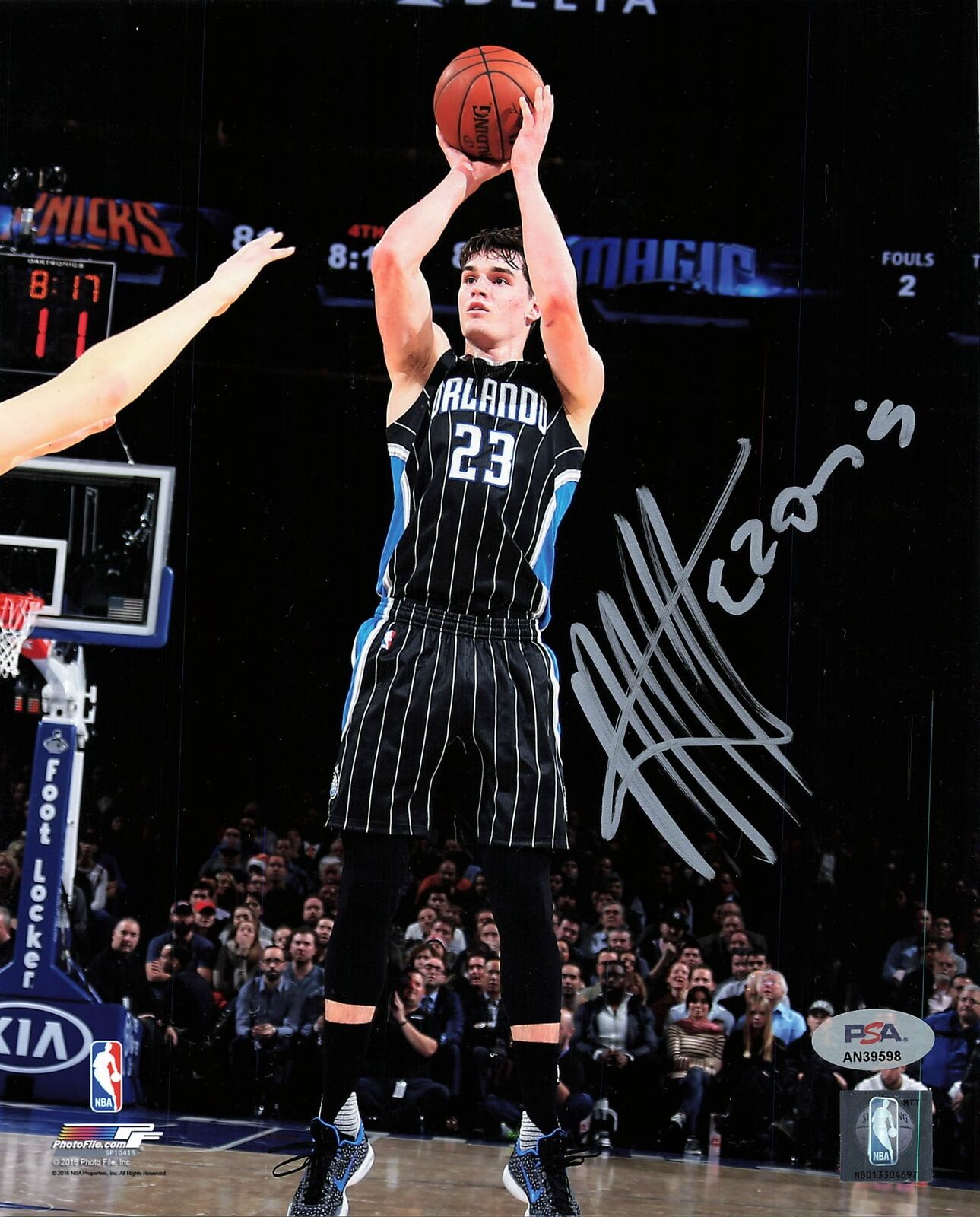 Mario Hezonja signed 8x10 photo PSA/DNA Orlando Magic Autographed