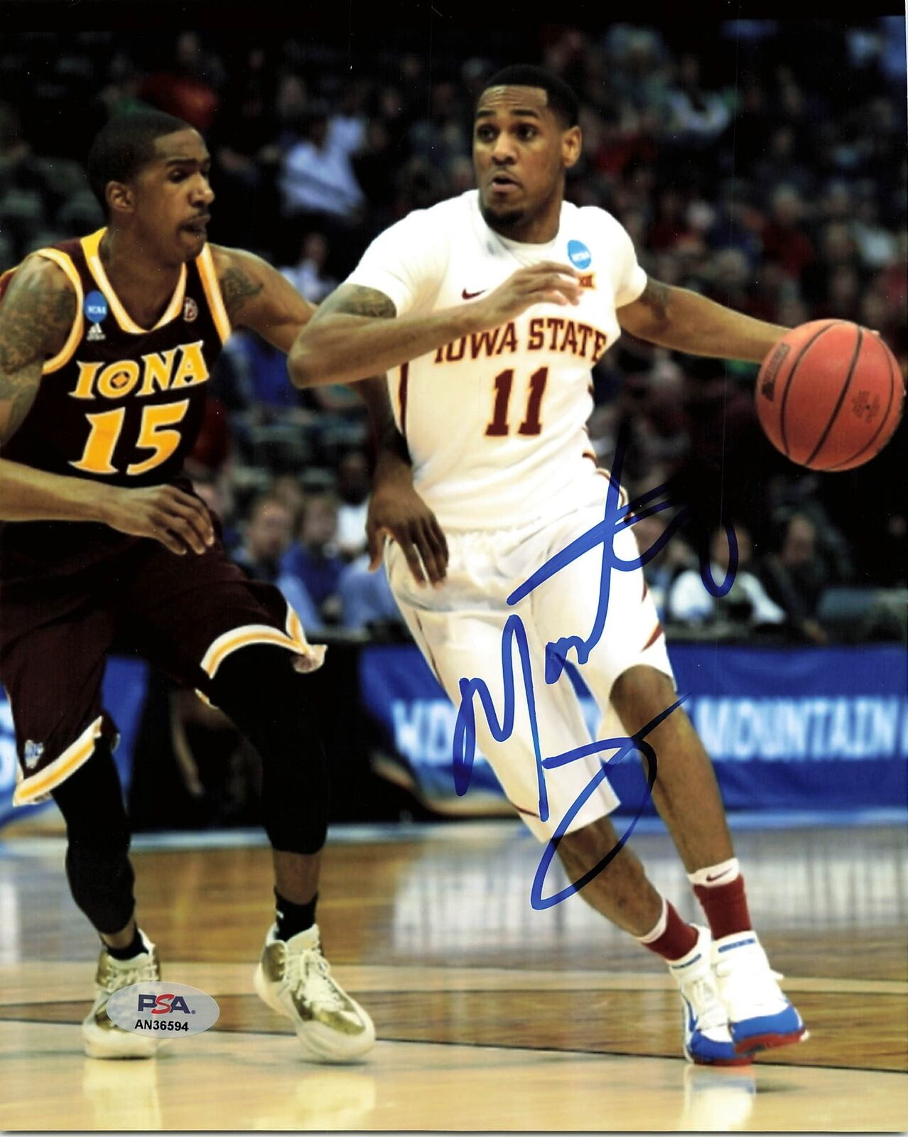 MONTE MORRIS signed 8x10 photo PSA/DNA Iowa State Cyclones Autographed