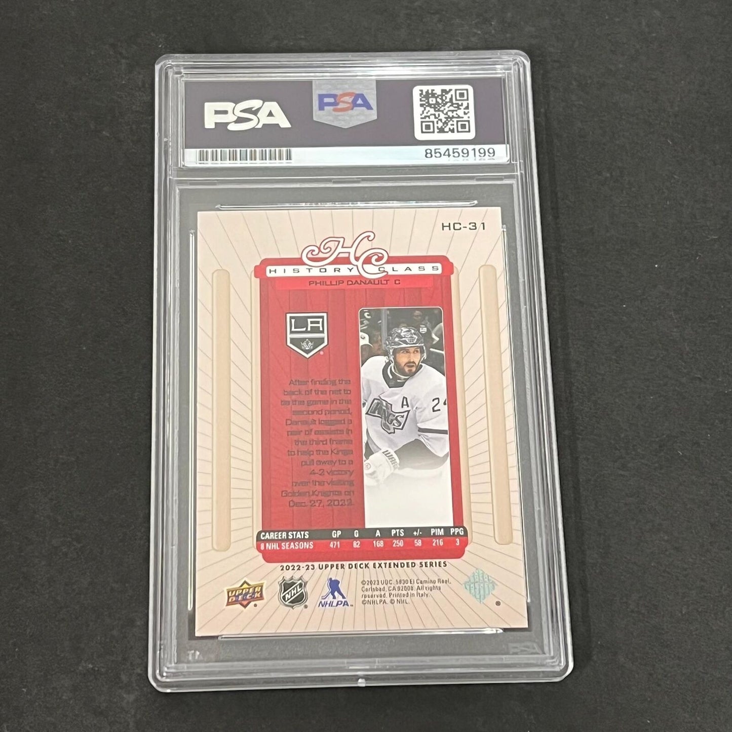 2022-23 Upper Deck Extended Series History Class Hockey #HC-31 Phillip Danault S