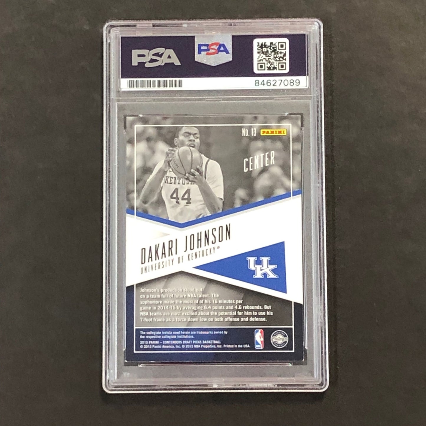 2015-16 Panini Contenders Draft Picks #13 Dakari Johnson Signed Card AUTO GRADE