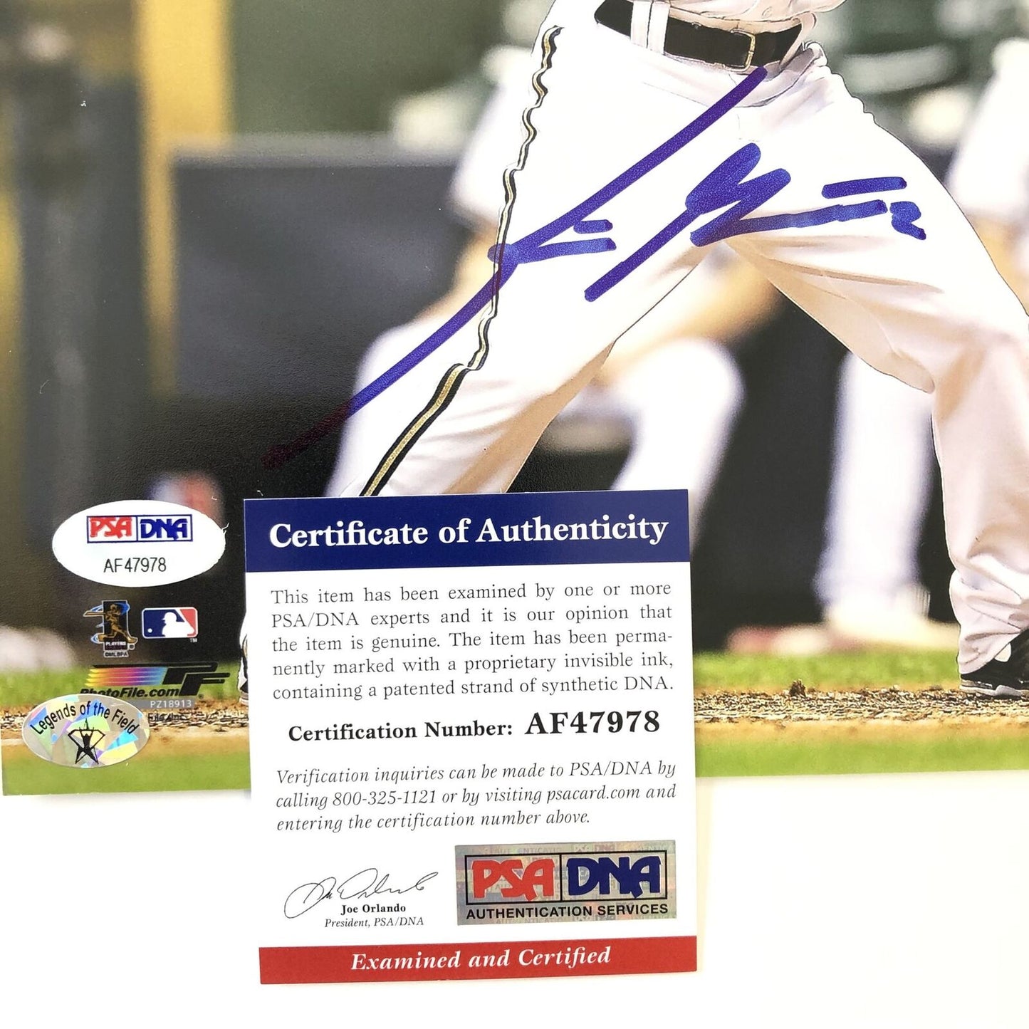 Scooter Gennett signed 8x10 photo PSA/DNA Milwaukee Brewers Autographed