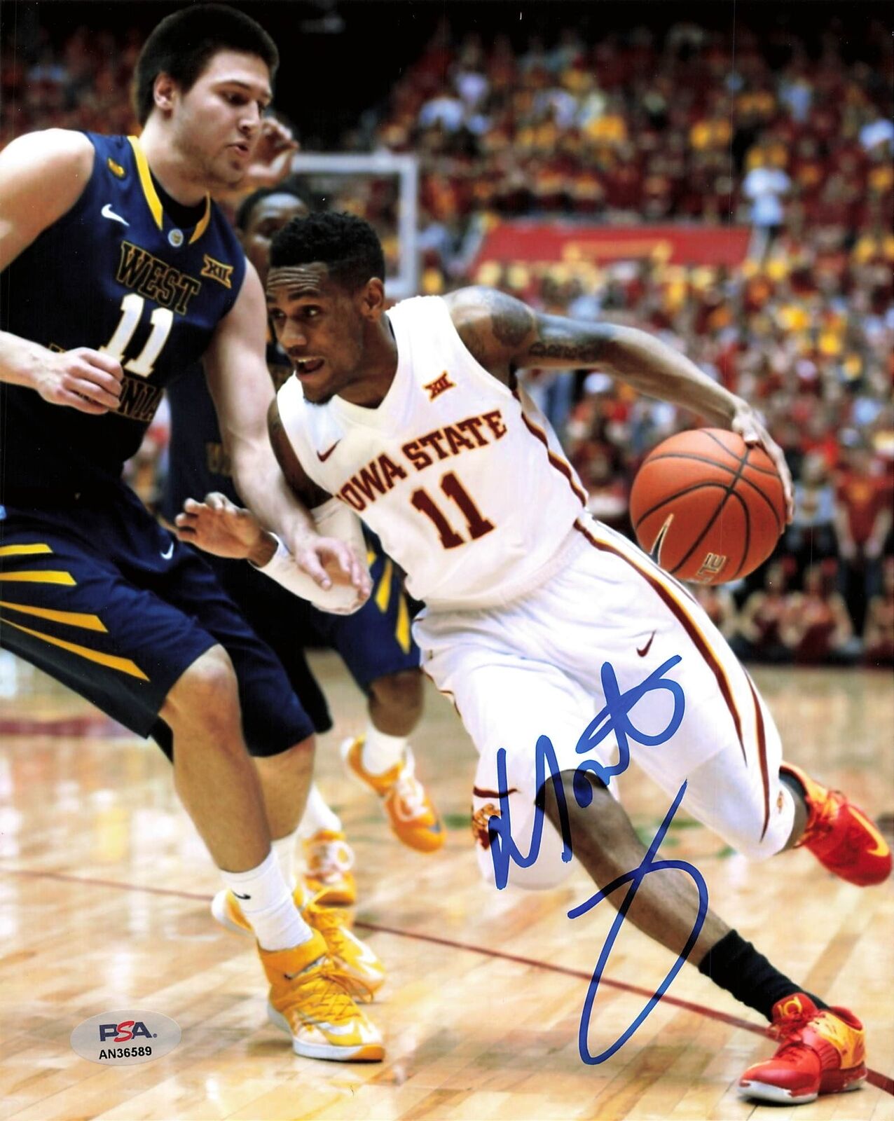 MONTE MORRIS signed 8x10 photo PSA/DNA Iowa State Cyclones Autographed