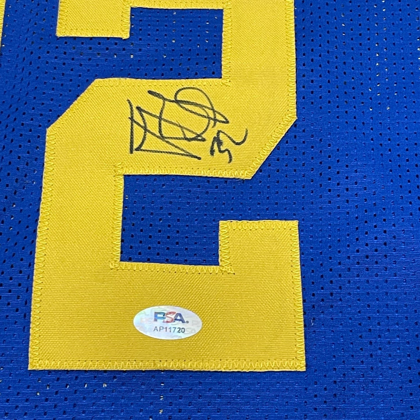 Trayce Jackson-Davis Signed jersey PSA/DNA Golden State Warriors Autographed