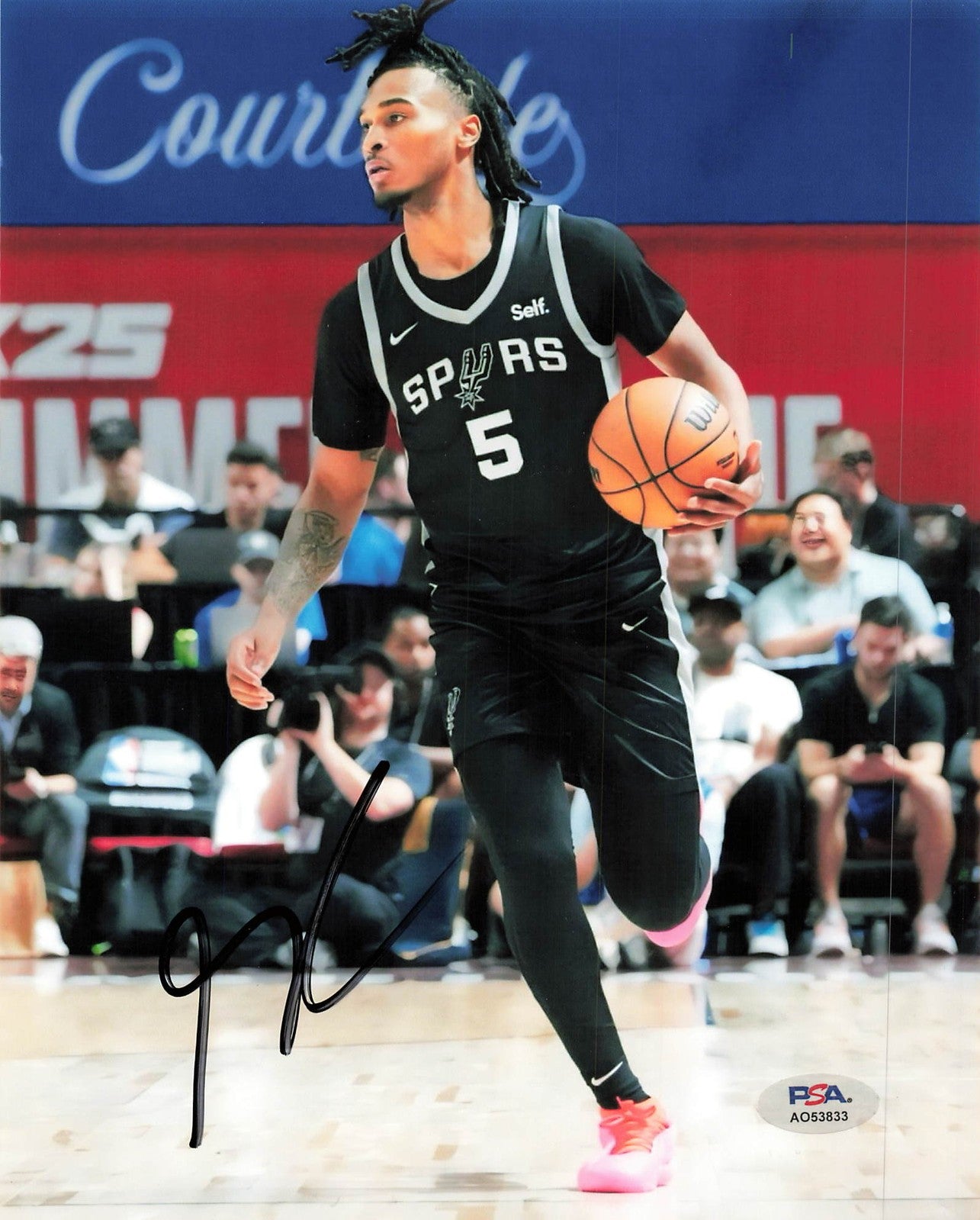 Stephon Castle Signed 8x10 Photo PSA San Antonio Spurs