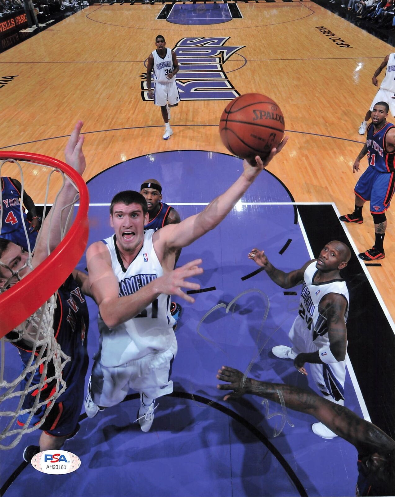 Spencer Hawes signed 8x10 photo PSA/DNA Sacramento Kings Autographed