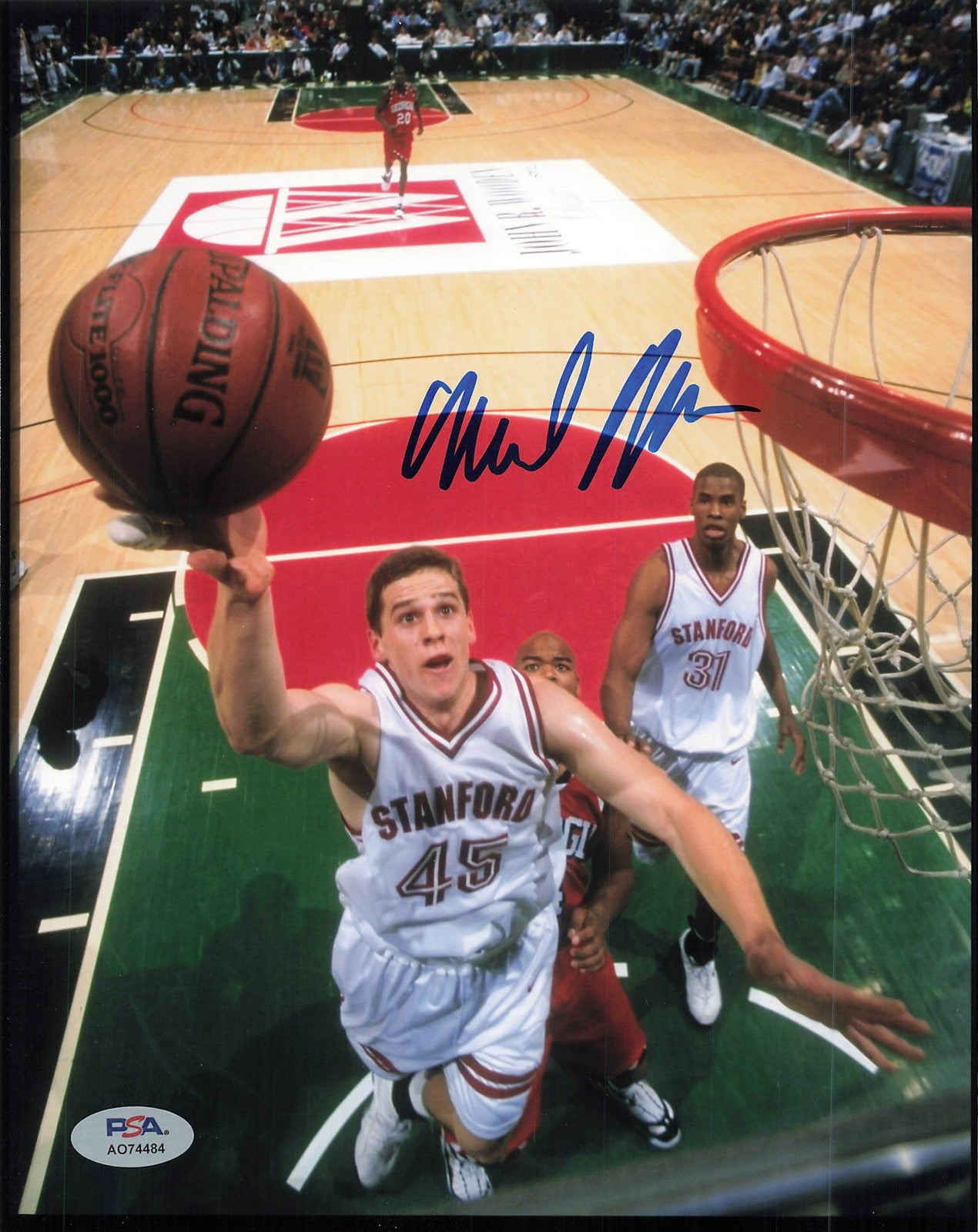 Mark Madsen Signed 8x10 Photo PSA Stanford Cardinal