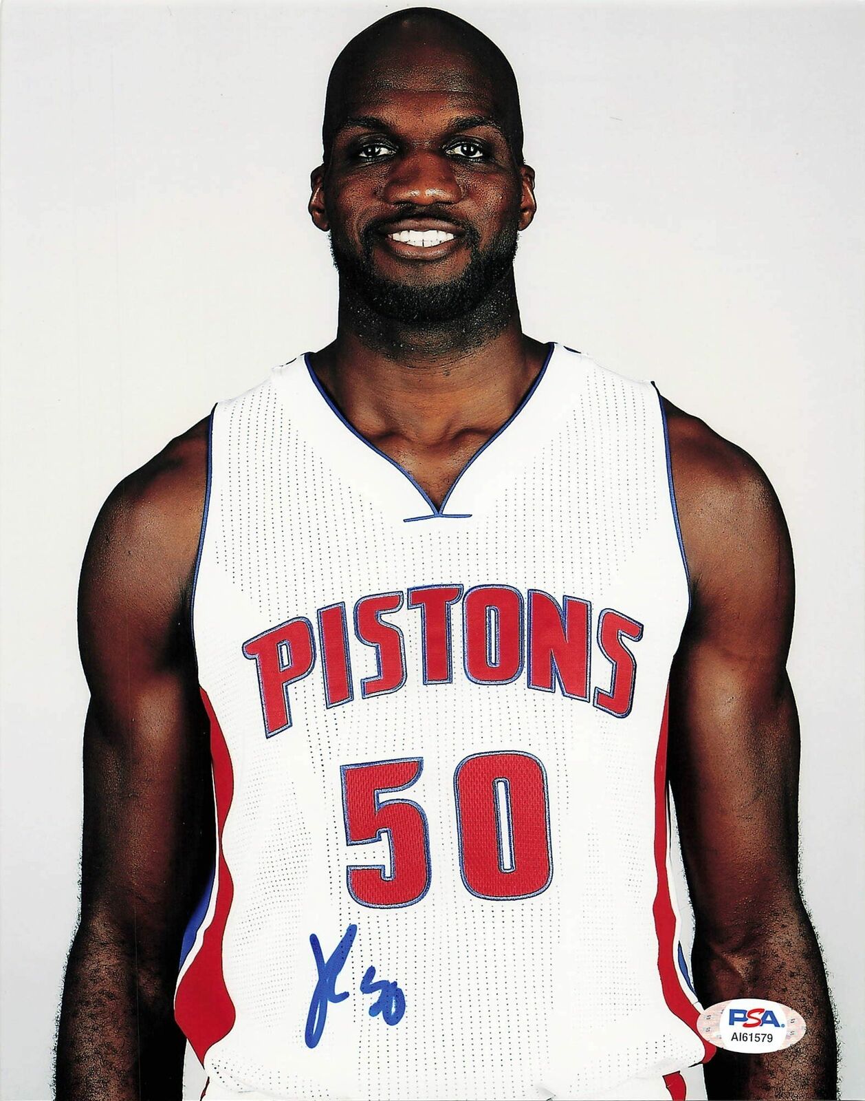 JOEL ANTHONY signed 8x10 photo PSA/DNA Detroit Pistons Autographed