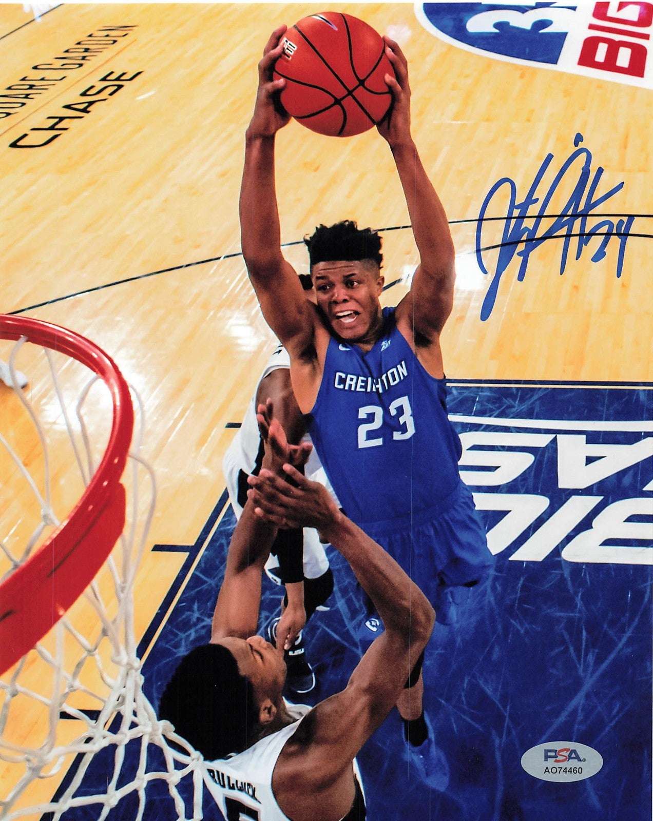 Justin Patton Signed photo PSA Creighton Bluejays