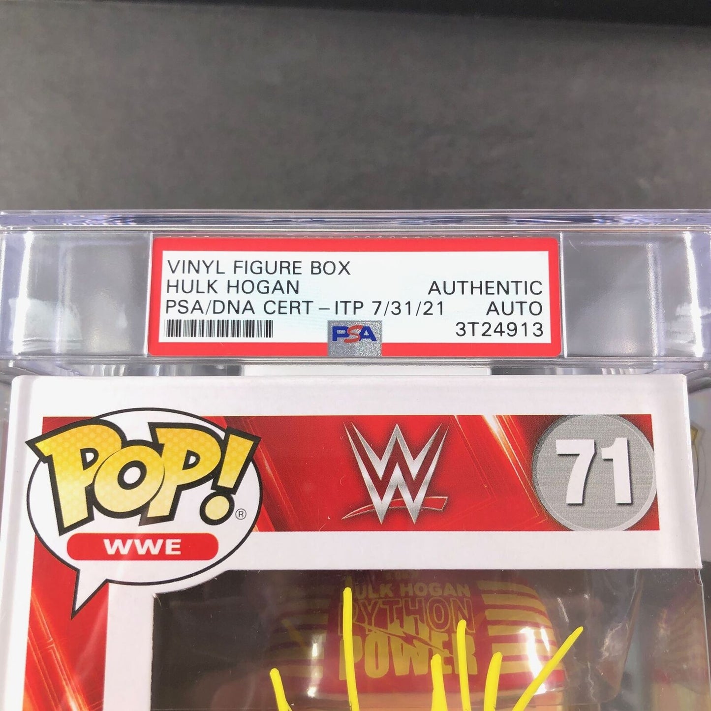 Hulk Hogan Signed Funko Pop #71 PSA/DNA Encapsulated Autographed WWE Tristar