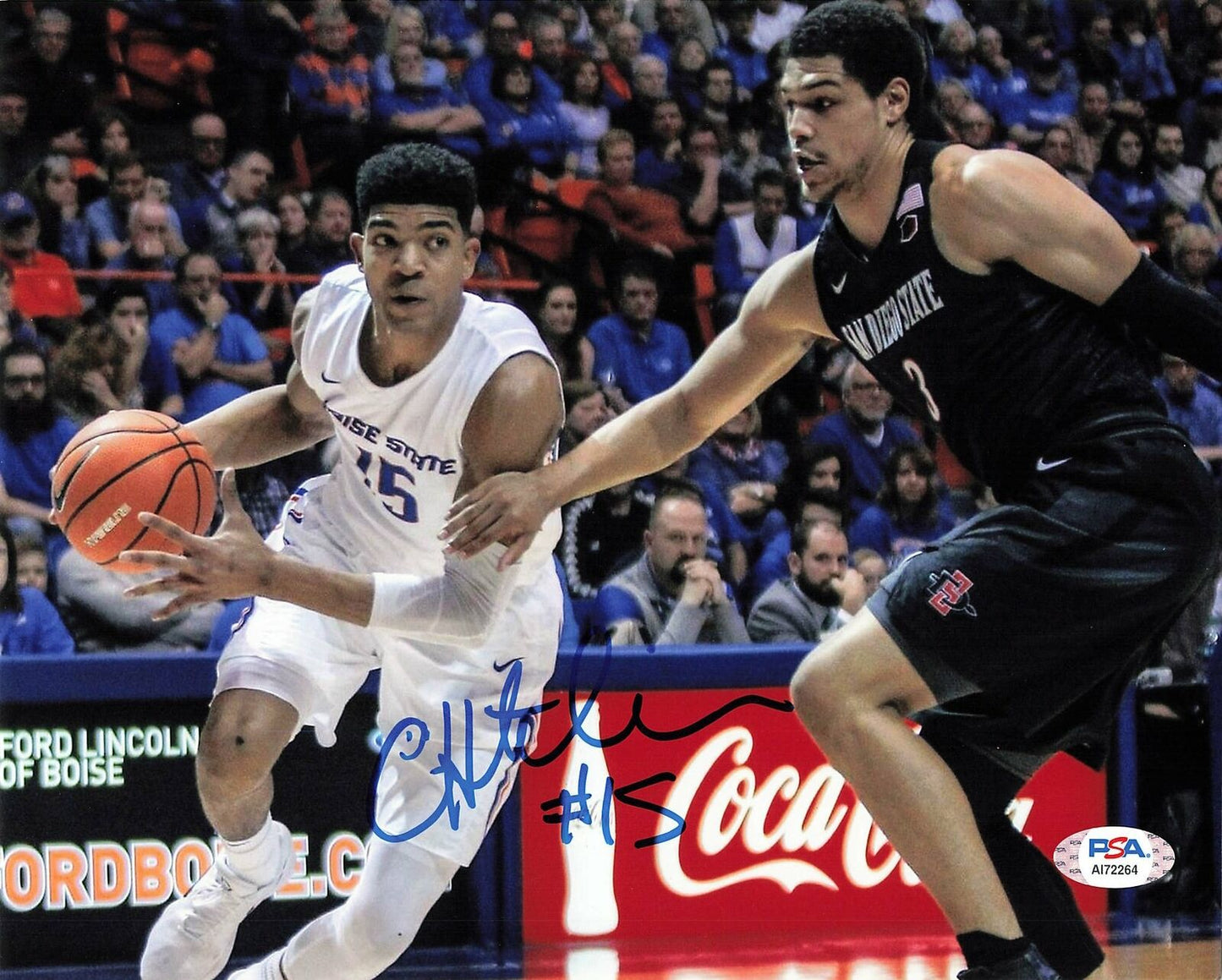CHANDLER HUTCHISON signed 8x10 photo PSA/DNA Boise State Broncos Autographed