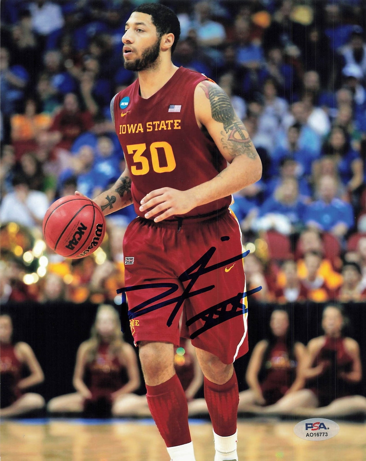 ROYCE WHITE signed 8x10 photo PSA/DNA Iowa State Cyclones Autographed