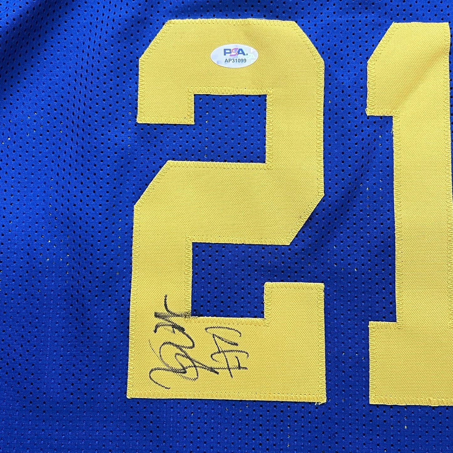 Quinten Post Signed Jersey PSA Golden State Warriors Autographed