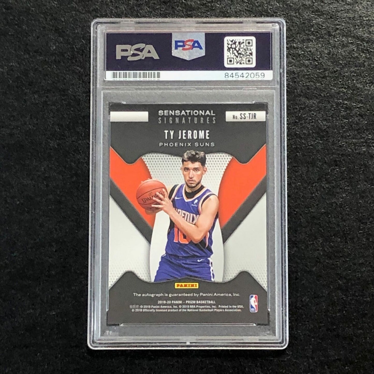 2019-20 Prizm Sensational Signatures #SS-TJR Ty Jerome Signed Card AUTO 10 PSA S
