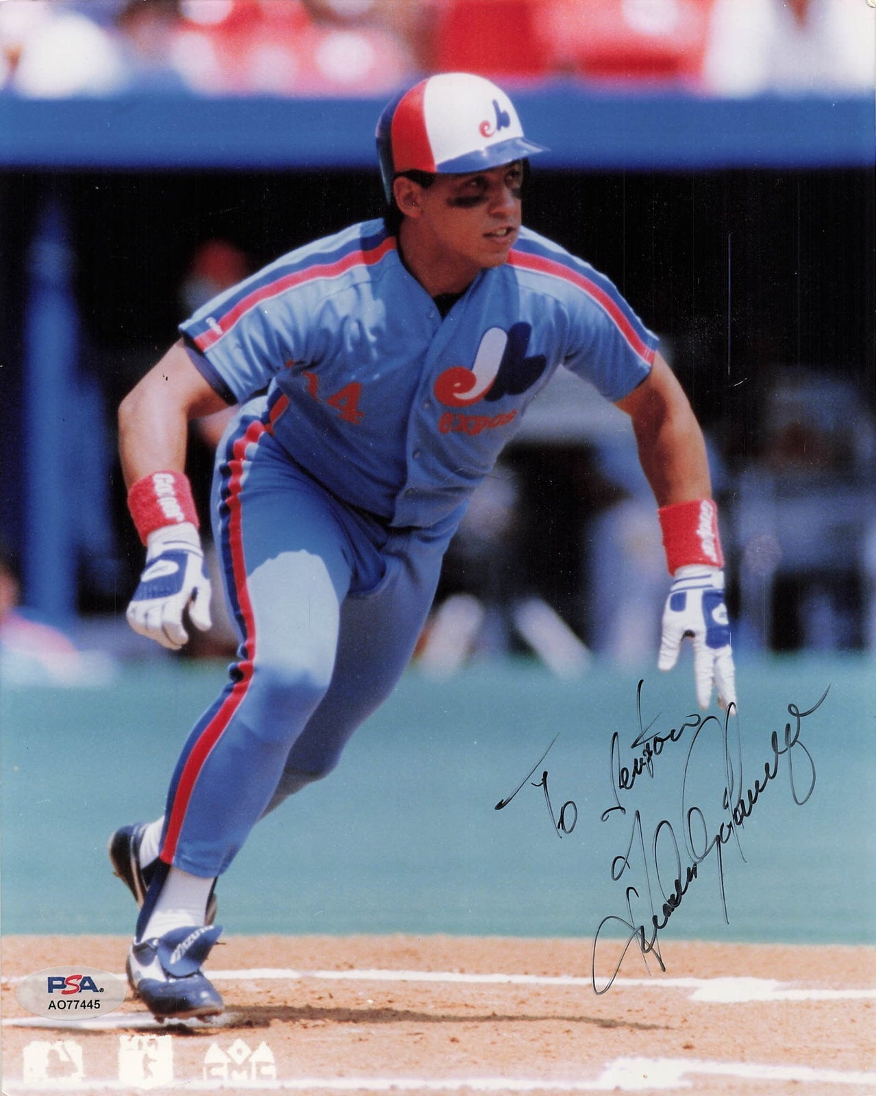 Andres Galarraga signed 8x10 photo PSA/DNA Montreal Expos Autographed