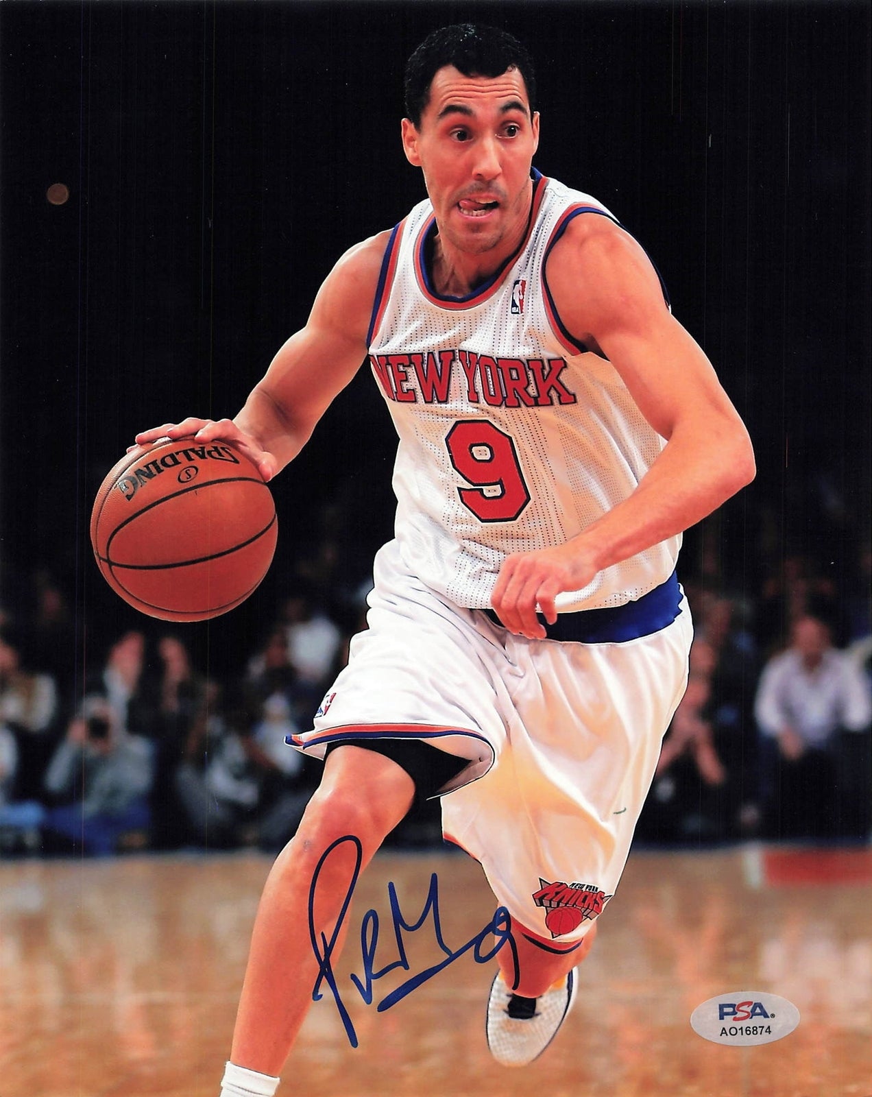 PABLO PRIGIONI signed 8x10 photo PSA/DNA New York Knicks Autographed