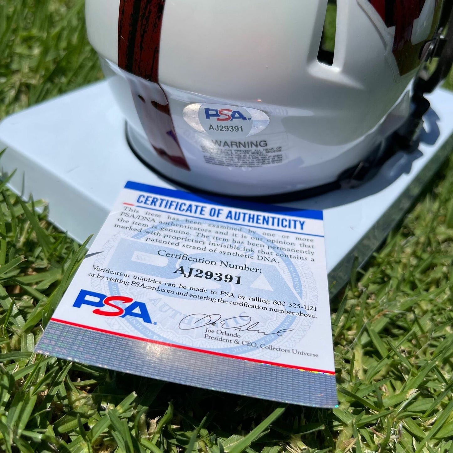 Spencer Rattler Signed Speed Mini Helmet PSA/DNA Oklahoma Sooners Autographed