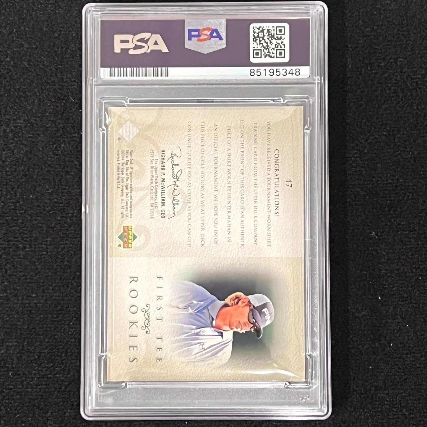2004 Upper Deck #47 Hunter Mahan signed card AUTO PSA/DNA Autographed GOLF