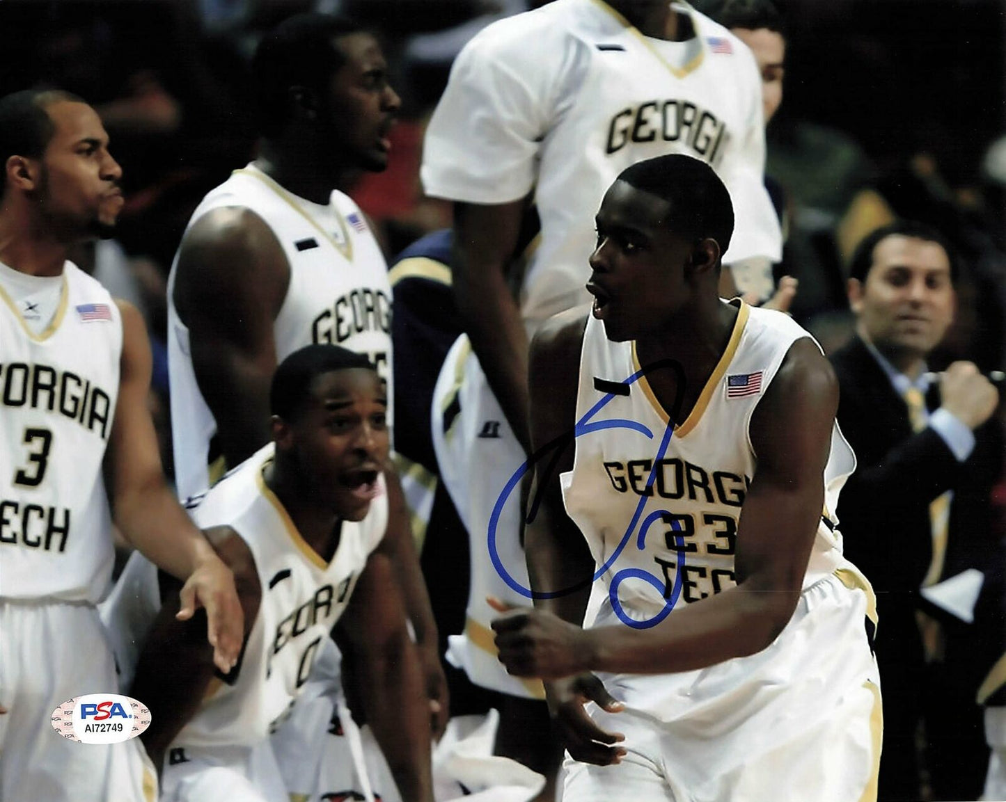 ANTHONY MORROW signed 8x10 photo PSA/DNA Georgia Tech Autographed