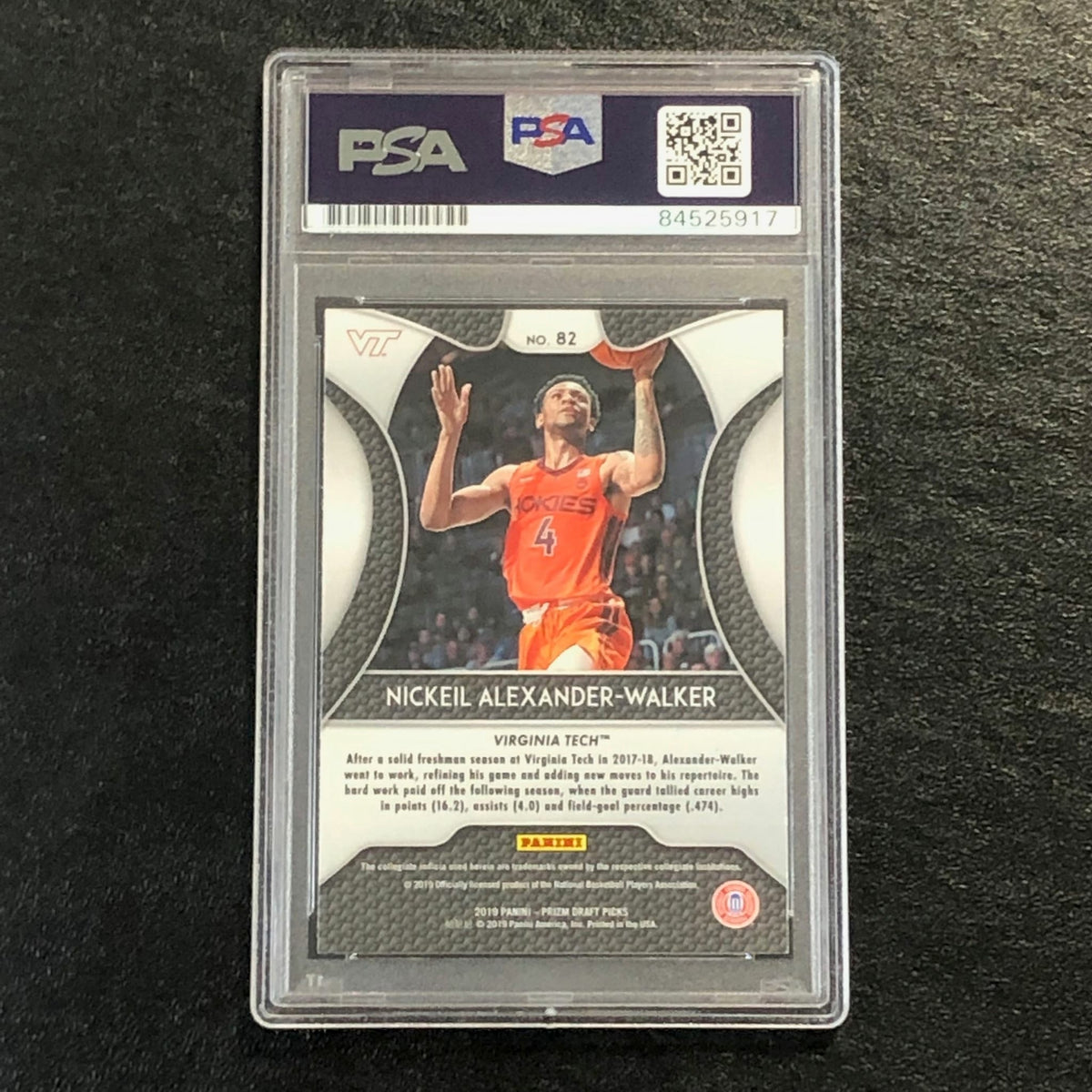 2019-20 Panini Prizm Draft Picks #82 Nickeil Alexander-Walker Signed Card AUTO P