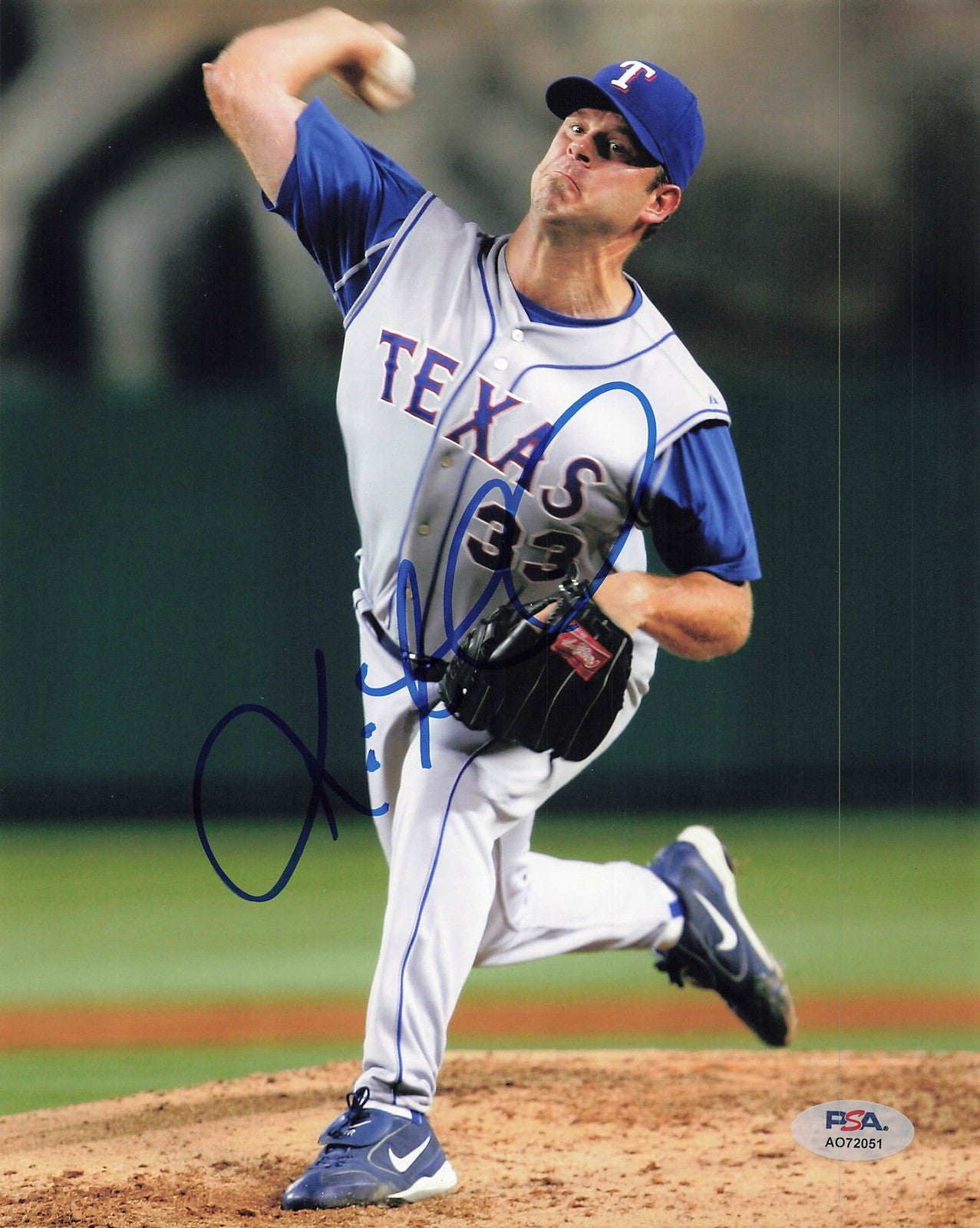 Kevin Millwood Signed 8x10 Photo PSA Texas Rangers