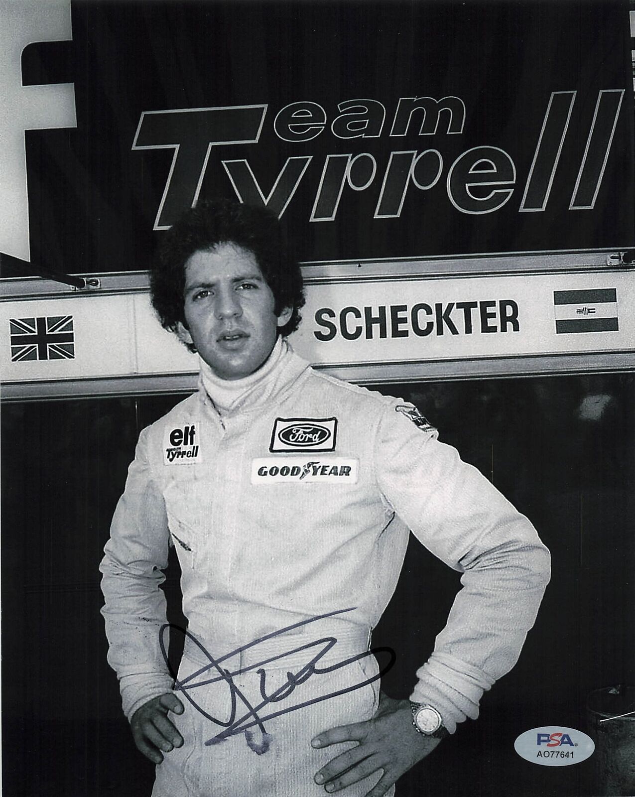 Jody Sheckter signed 8x10 photo PSA/DNA Autographed Formula One