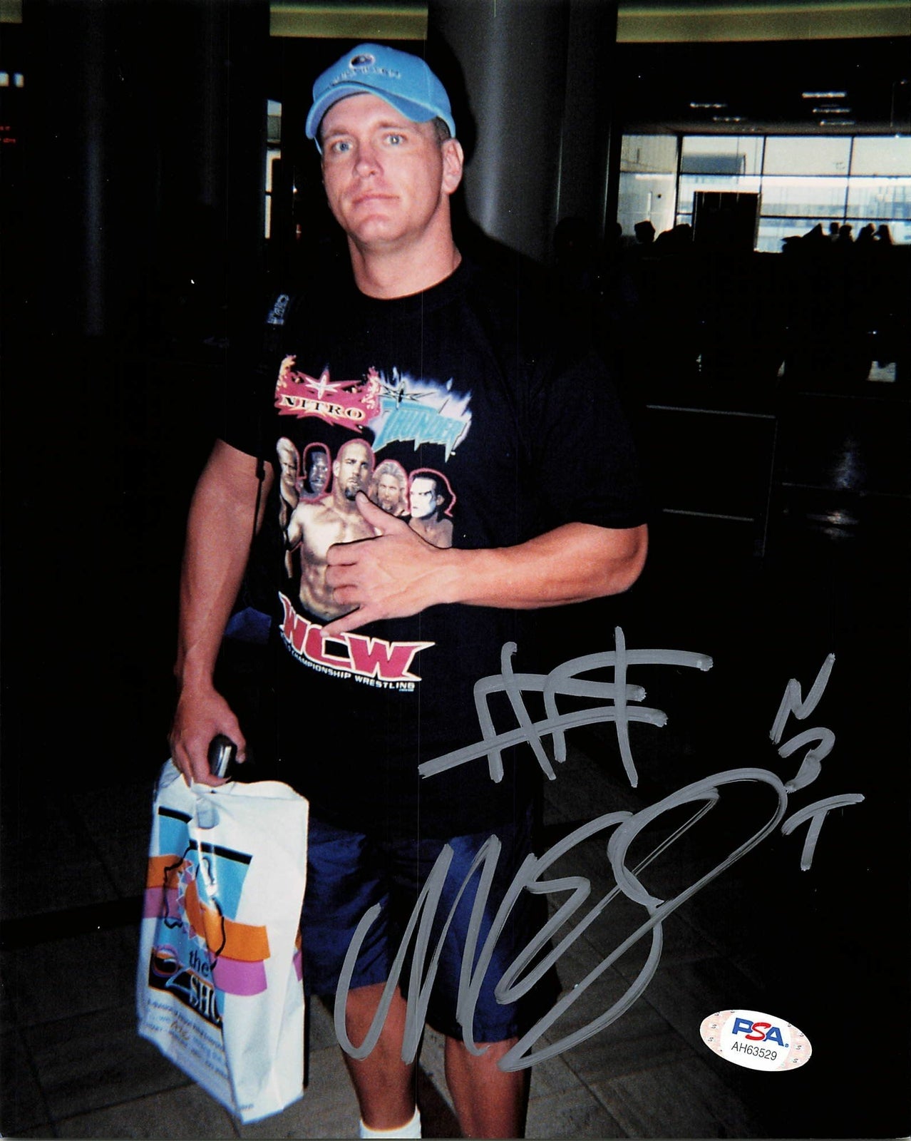 Mike Sanders signed 8x10 photo PSA/DNA COA WWE Autographed Wrestling