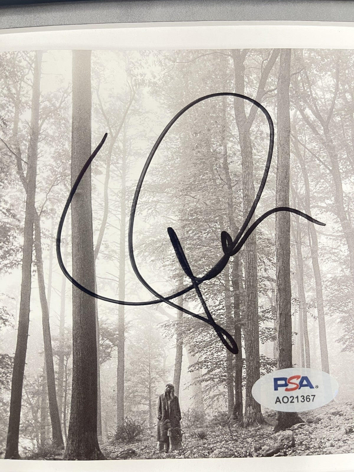 Taylor Swift Signed CD Cover Framed PSA/DNA Folklore Autographed