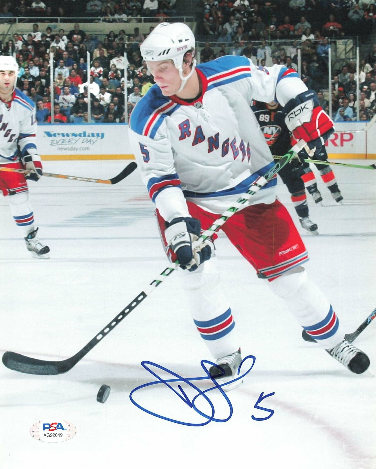 Dan Girardi signed 8x10 photo PSA/DNA New York Rangers Autographed