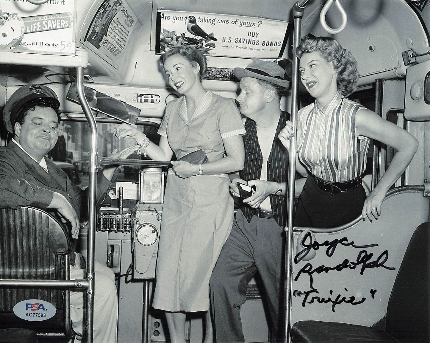 Joyce Randolph signed 8x10 photo PSA/DNA Autographed Actress