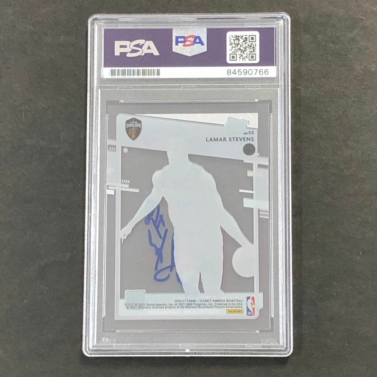 2020-21 Donruss Clearly Rated Rookie #55 Lamar Stevens Signed Card AUTO PSA Slab