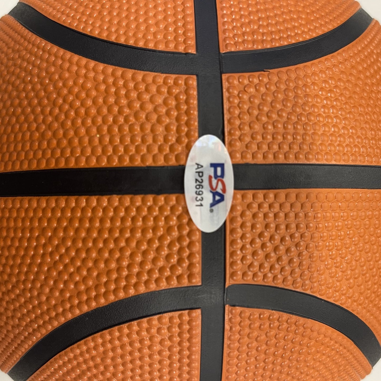 Milos Uzan Signed Basketball PSA Houston Cougars