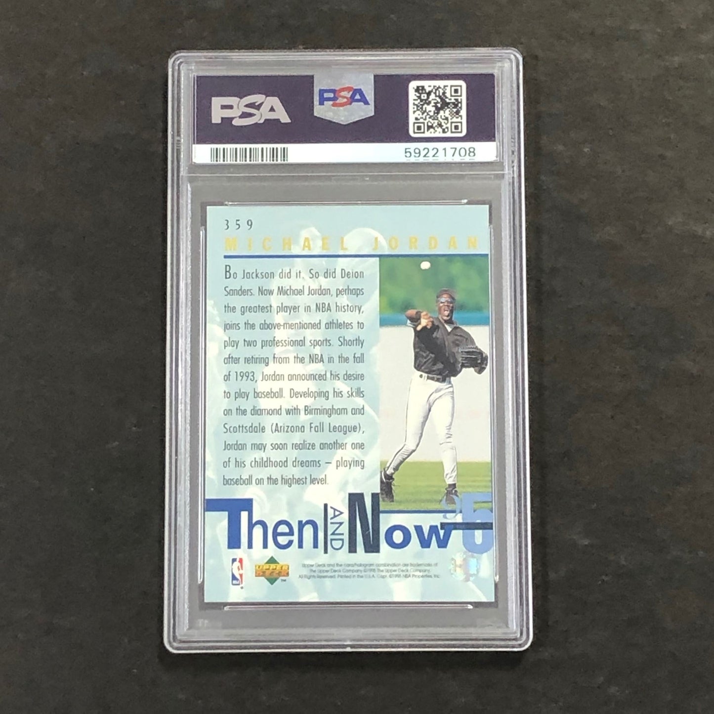 1994 Upper Deck #359 Michael Jordan PSA 8 NM-MT Bulls