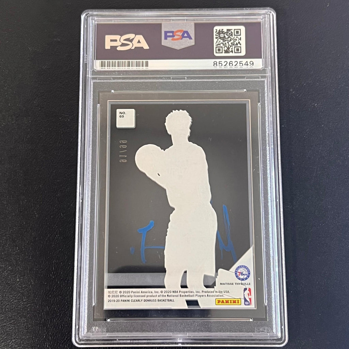 2019-20 Panini Rated Rookie #69 91/99 Matisse Thybulle Signed Card AUTO PSA Slab