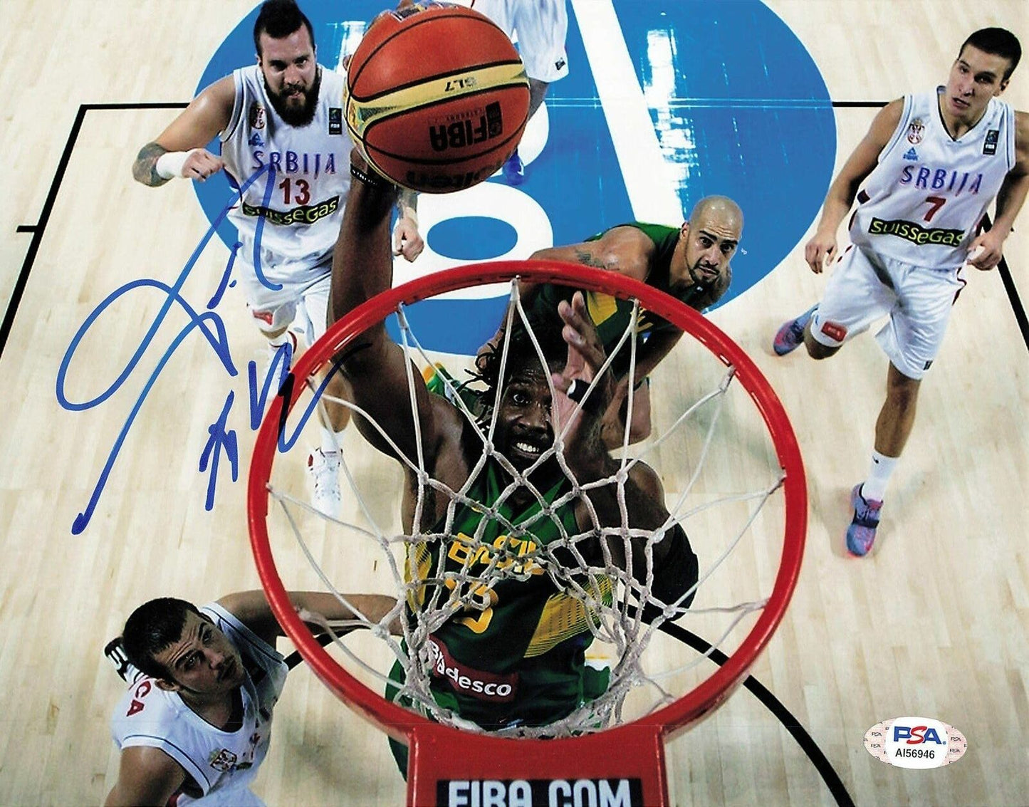 Nene Hilario signed 8x10 photo PSA/DNA Washington Wizards Autographed