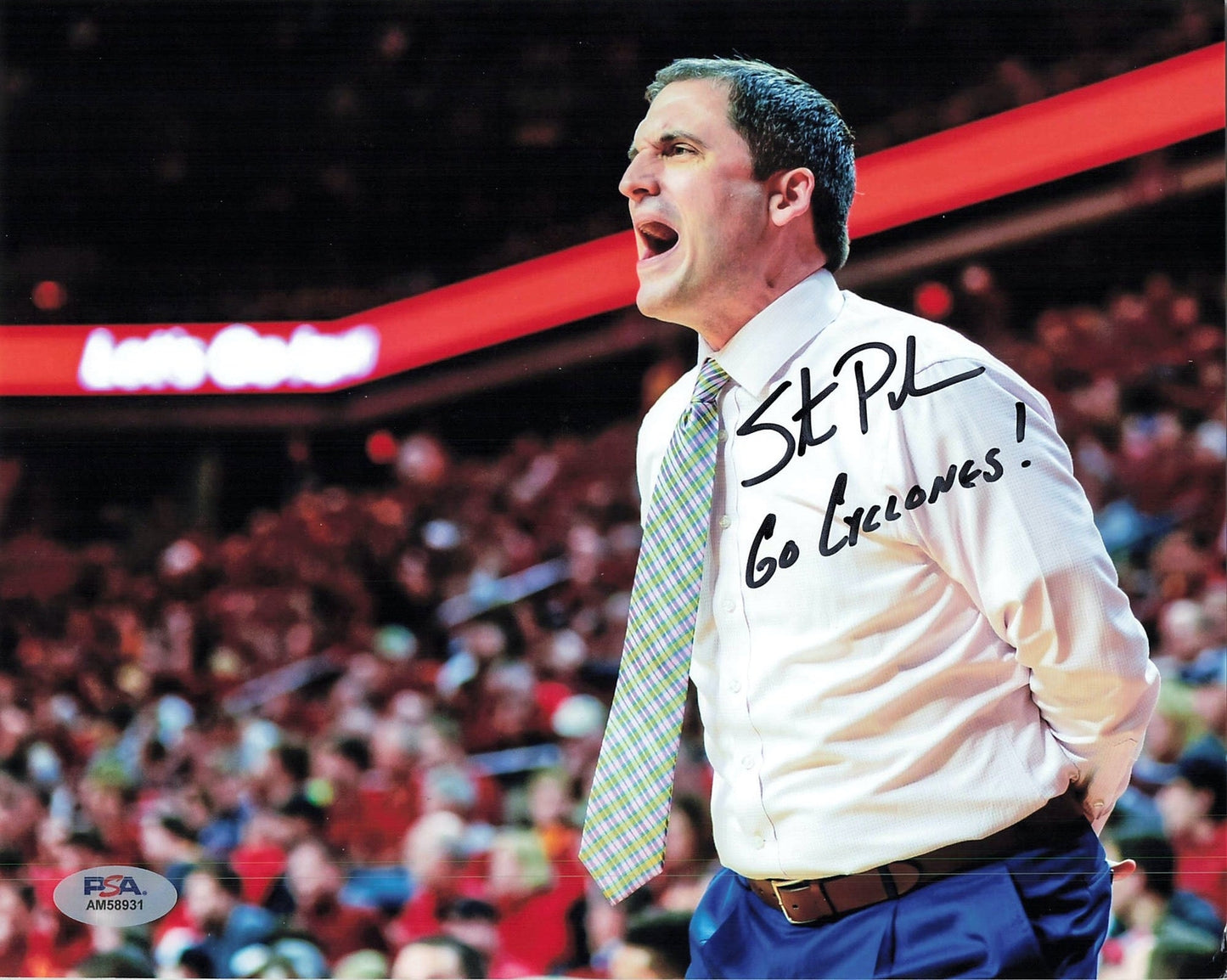 Steve Prohm signed 8x10 photo PSA/DNA Iowa State Cyclones Autographed