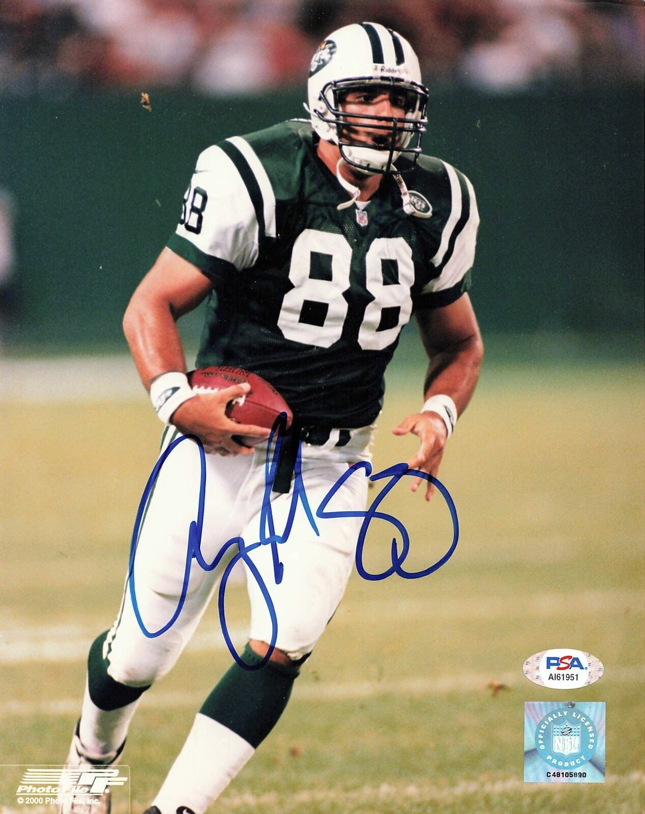 ANTHONY BECHT signed 8x10 photo PSA/DNA New York Jets Autographed
