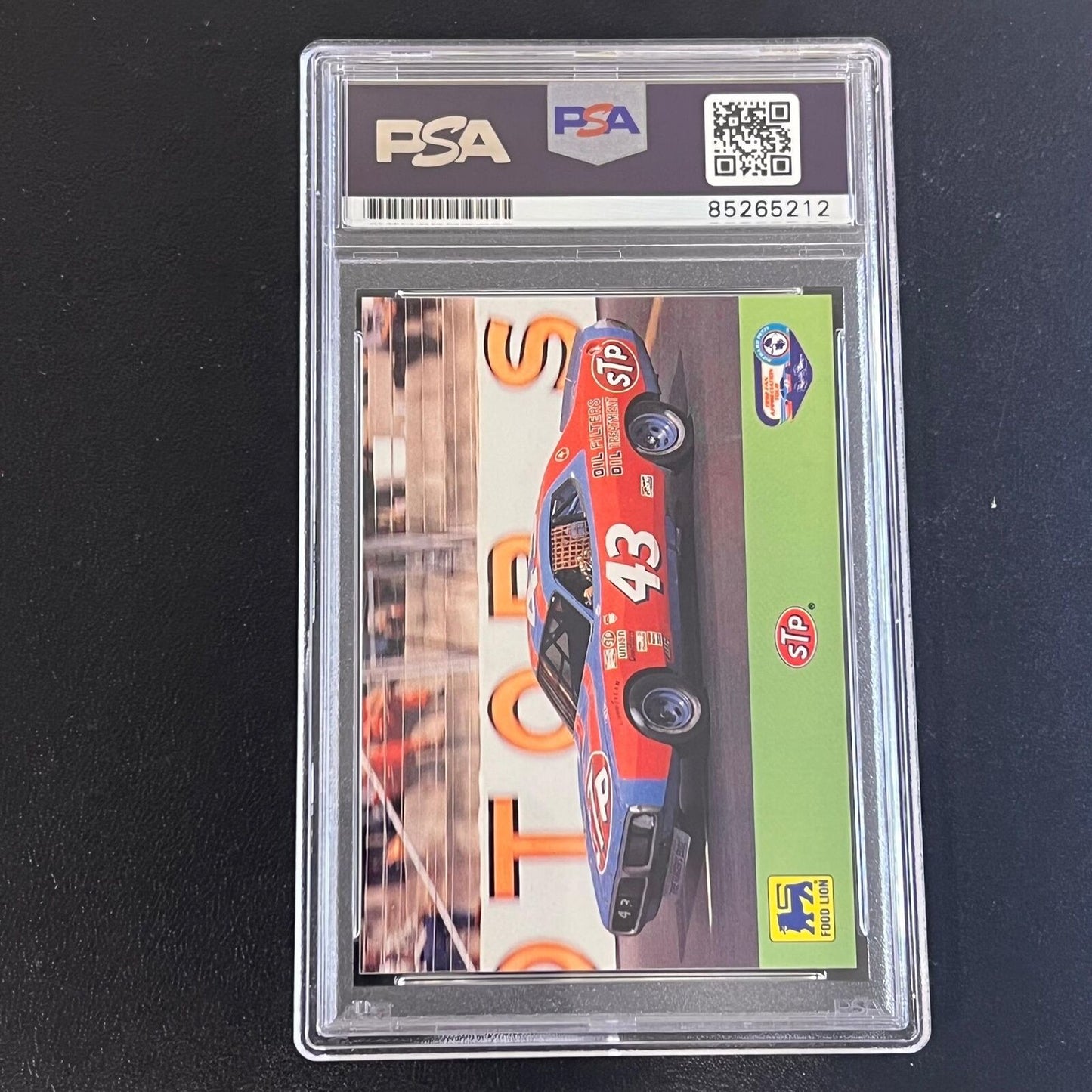 1992 Food Lion Racing #8 Richard Petty Signed Card AUTO PSA Slabbed Nascar
