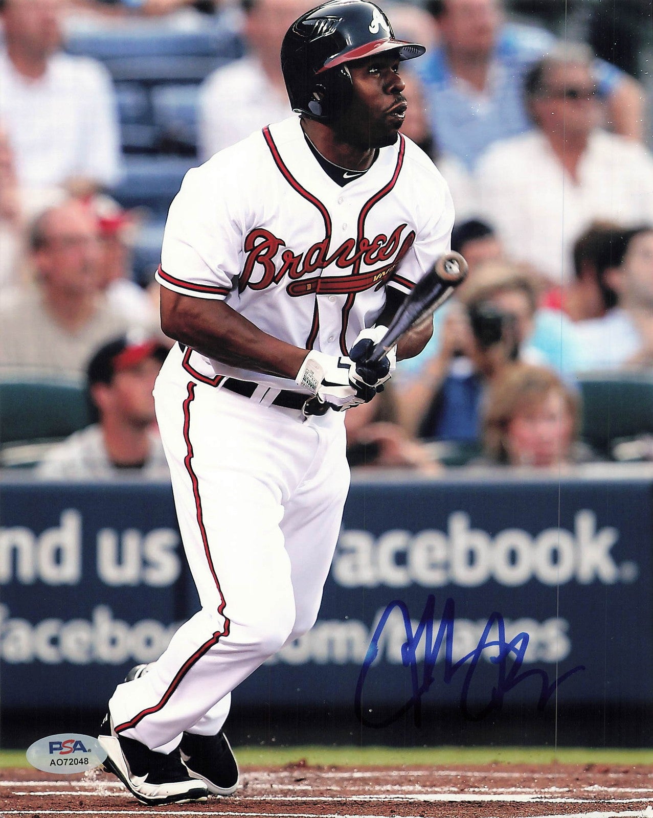 Michael Bourn Signed 8x10 Photo PSA Atlanta Braves