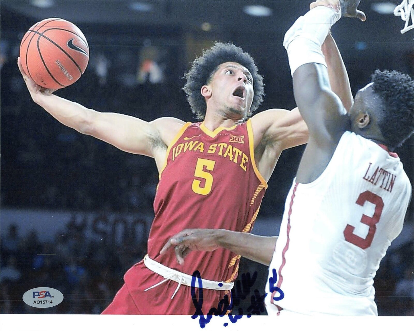 LINDELL WIGGINTON signed 8x10 photo PSA/DNA Iowa State Cyclones Autographed