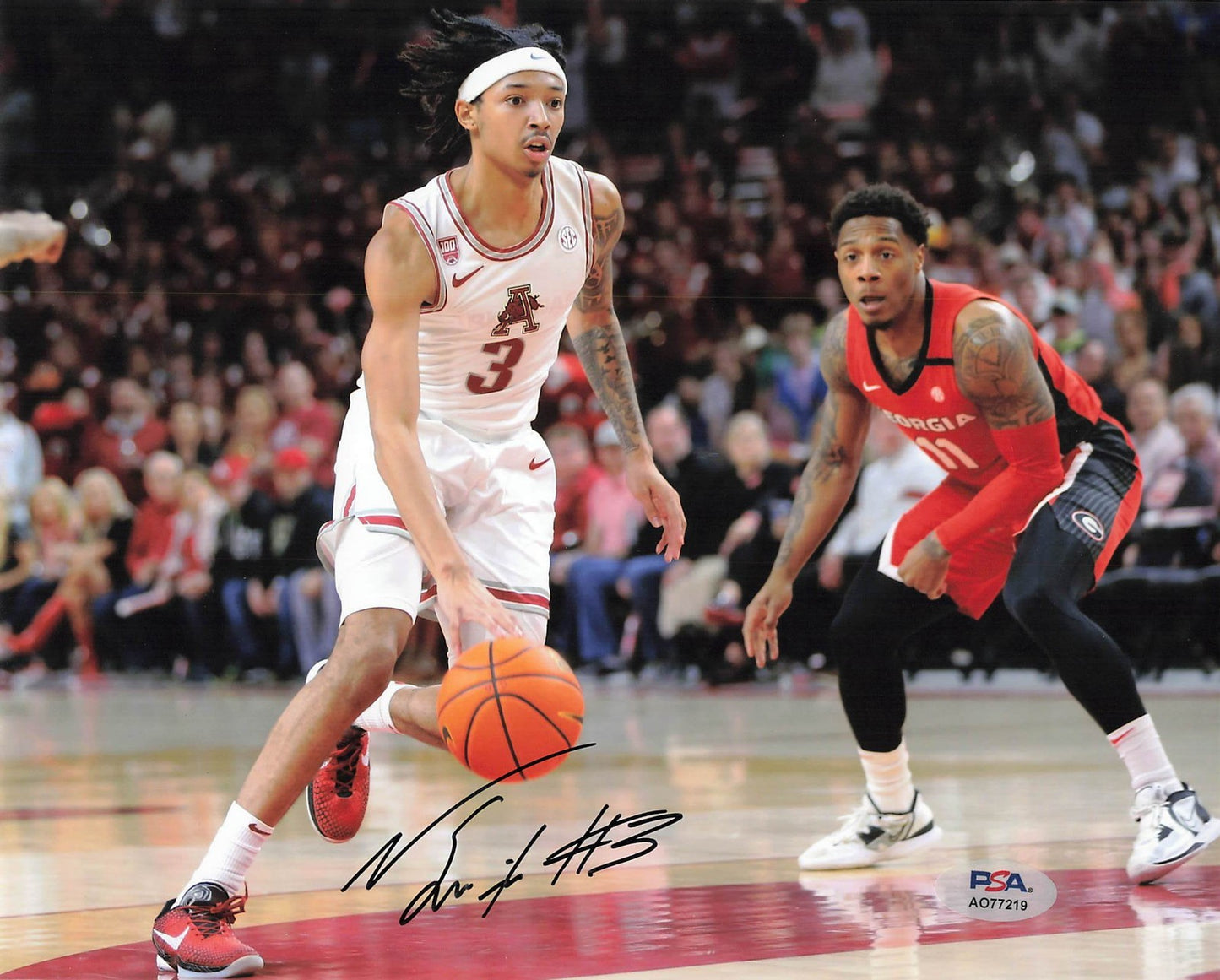 Nick Smith Jr. Signed 8x10 PSA Arkansas Razorbacks