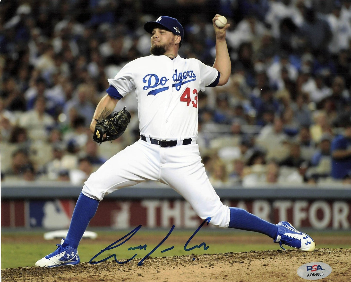 Luis Avilan Signed Photo PSA Los Angeles Dodgers