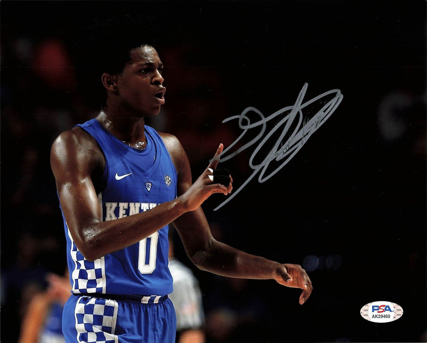 De'Aaron Fox Signed 8x10 photo PSA/DNA Kentucky Autographed