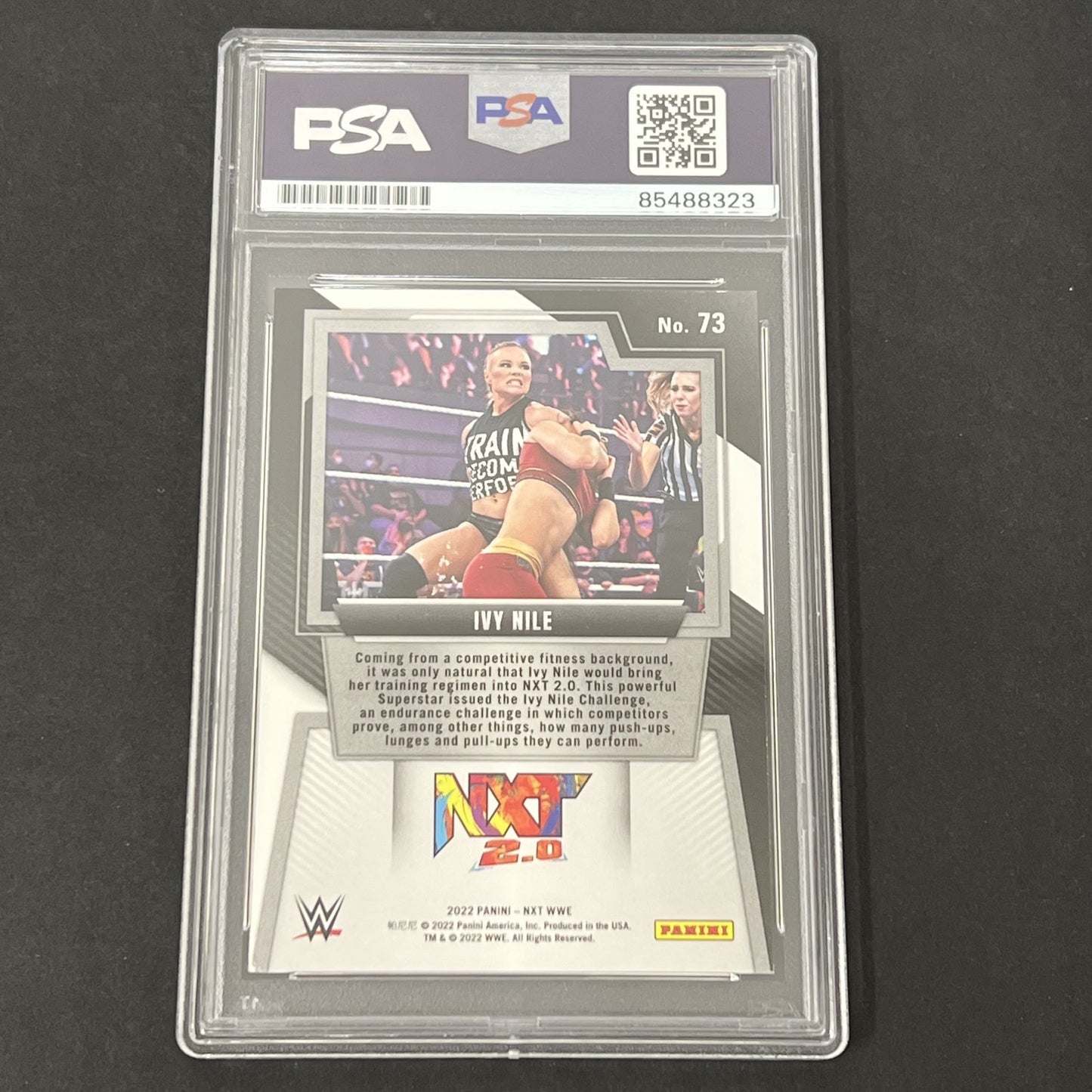 2022 Panini NXT WWE #73 Ivy Nile Rookie signed card PSA