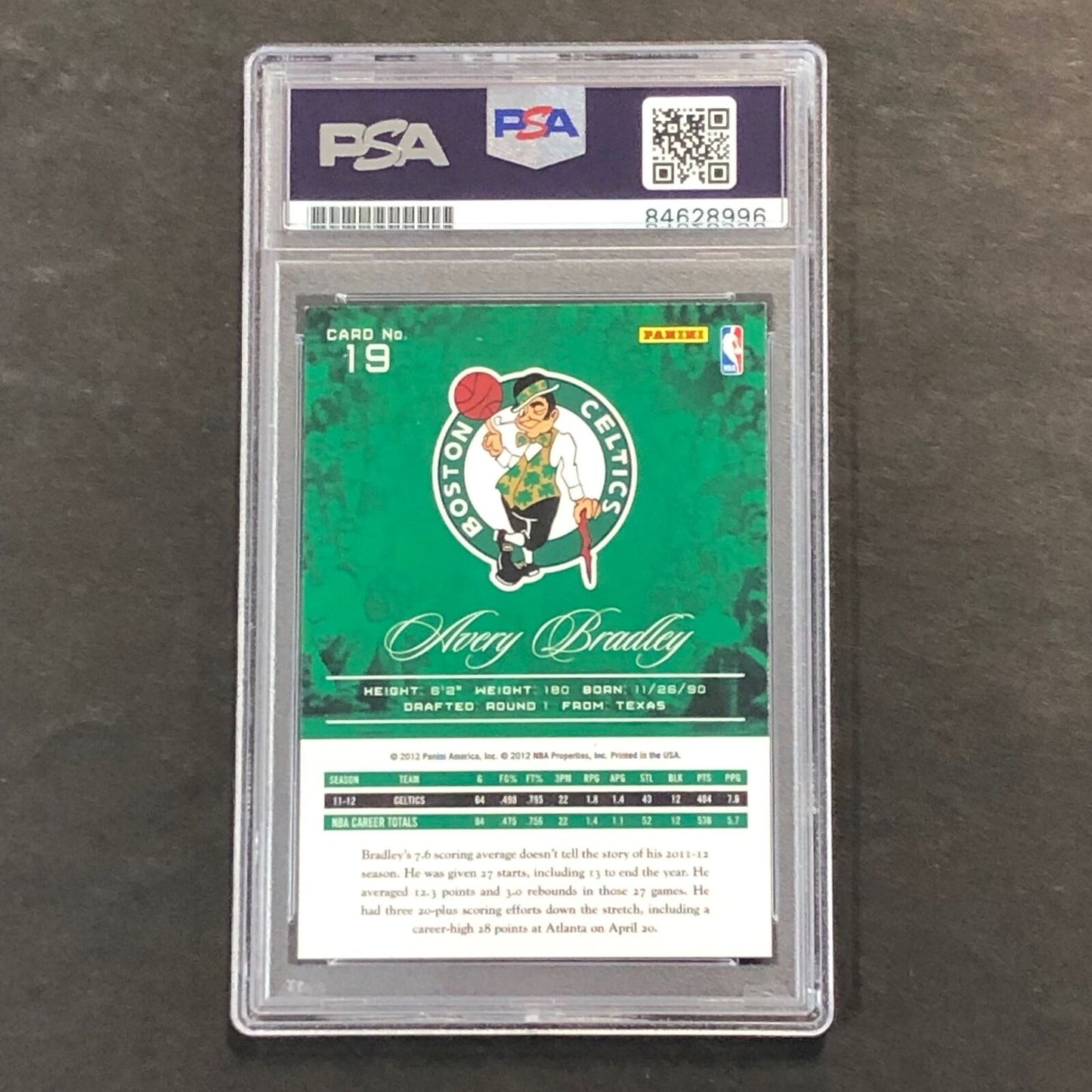 2012-13 Panini Prestige #19 Avery Bradley Signed Card AUTO 10 PSA/DNA Slabbed Ce