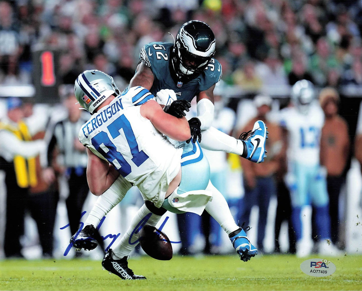 Zach Cunningham Signed 8x10 Photo PSA Philadelphia Eagles