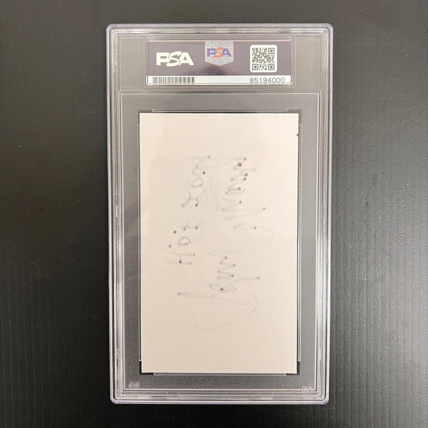 John Chaney Signed Cut PSA/DNA AUTO Slabbed Autographed Temple