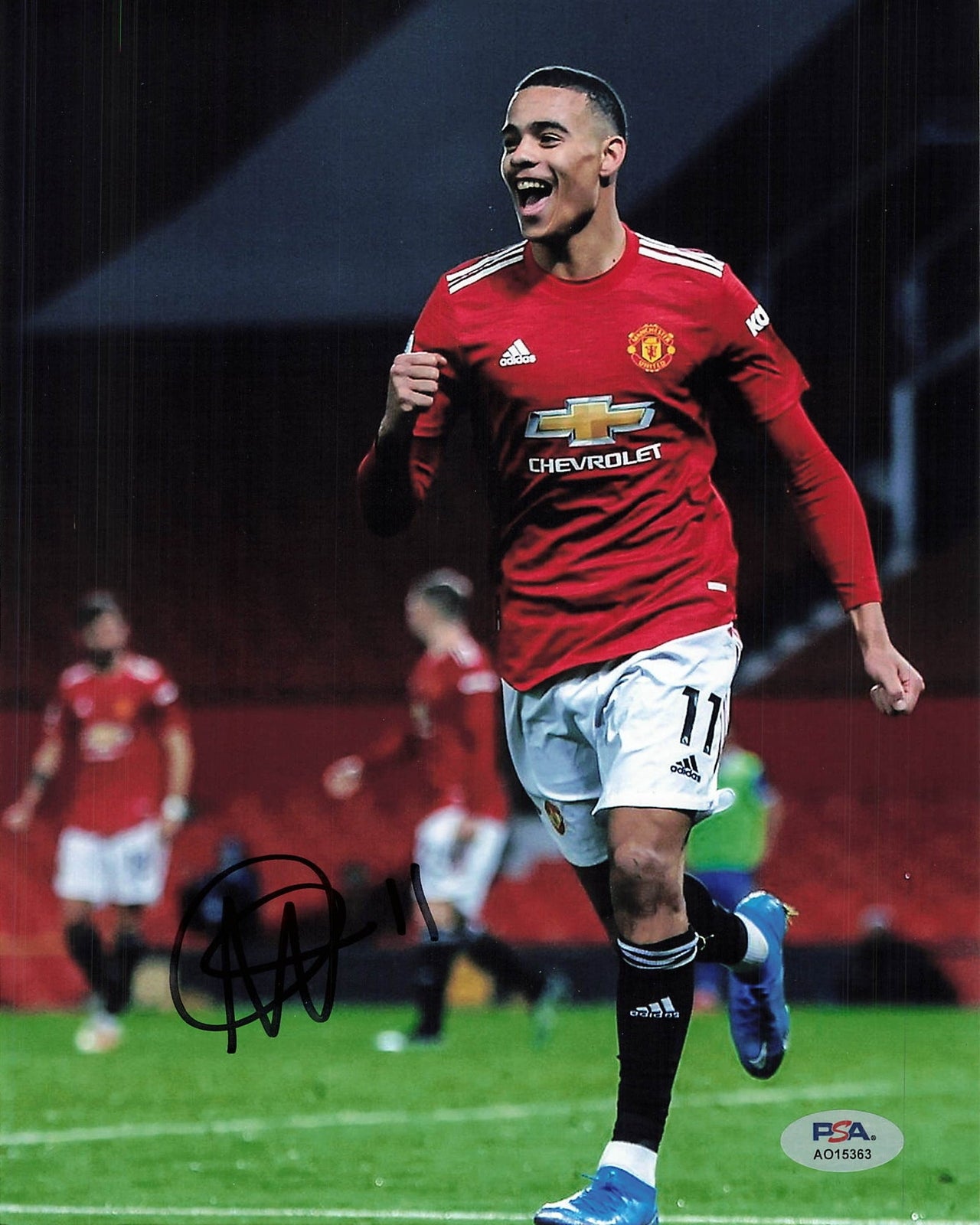 Mason Greenwood signed 8x10 photo PSA Marseille Autograph