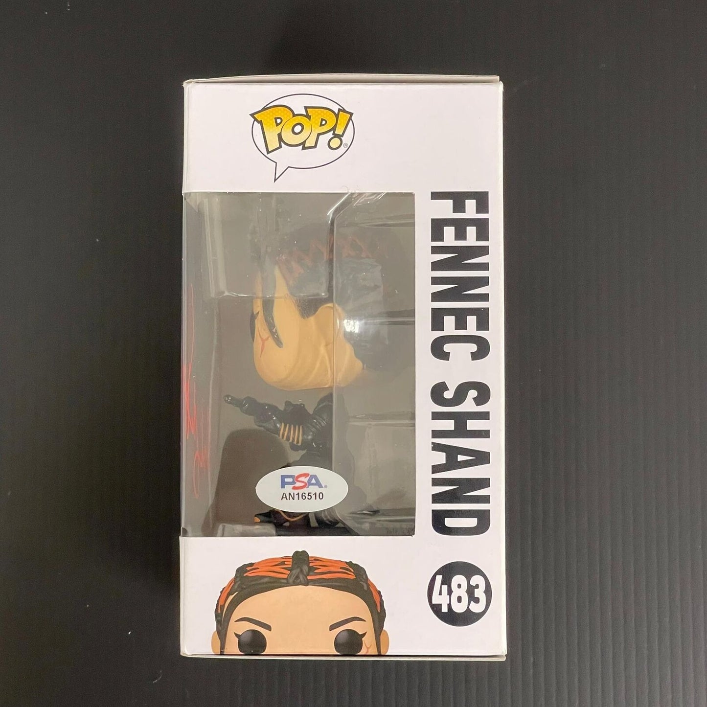 Ming-na Wen Signed Fennec Shand #483 Funko Pop PSA/DNA Auto Star Wars